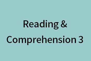 Reading and Comprehension 3